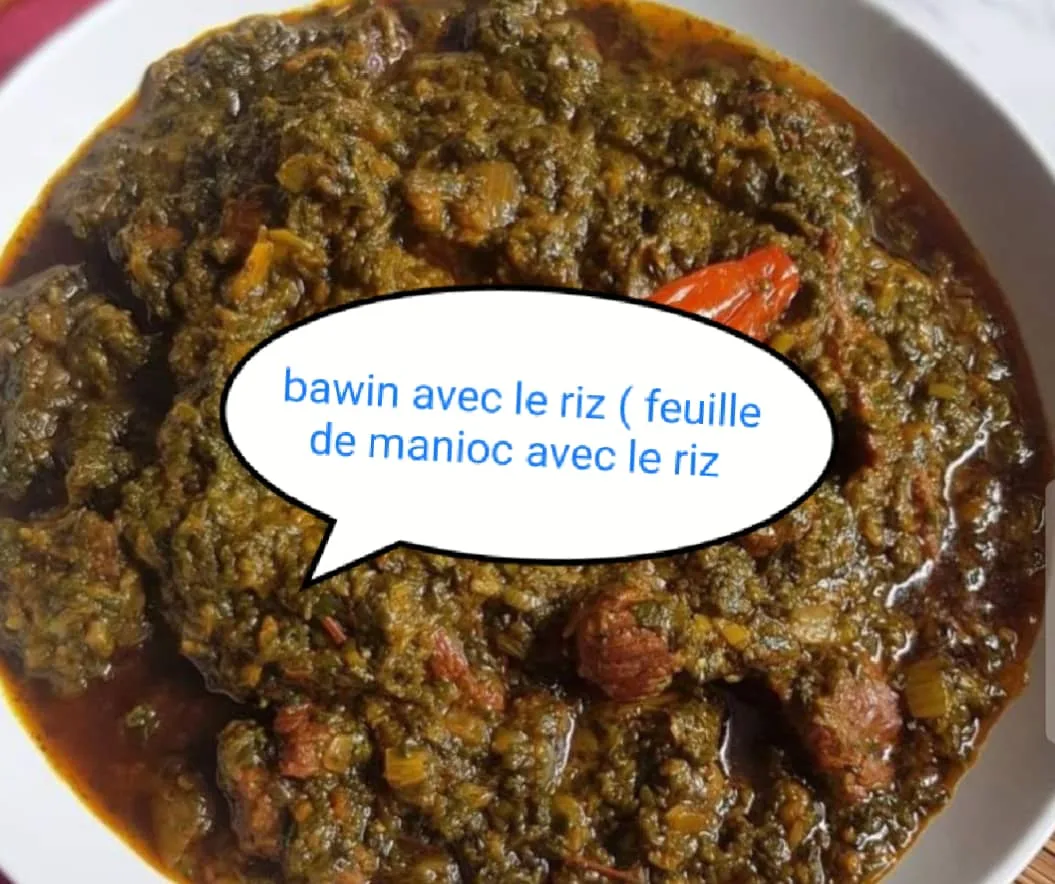 Riz feuille de manioc bawen