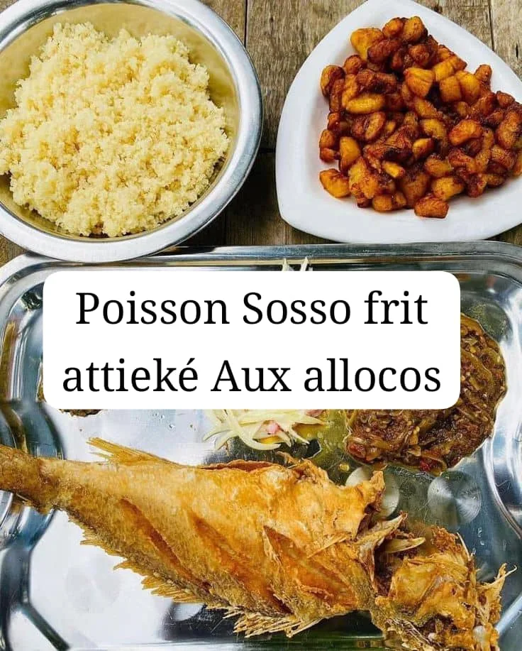 Poisson frit attieké aux alloco