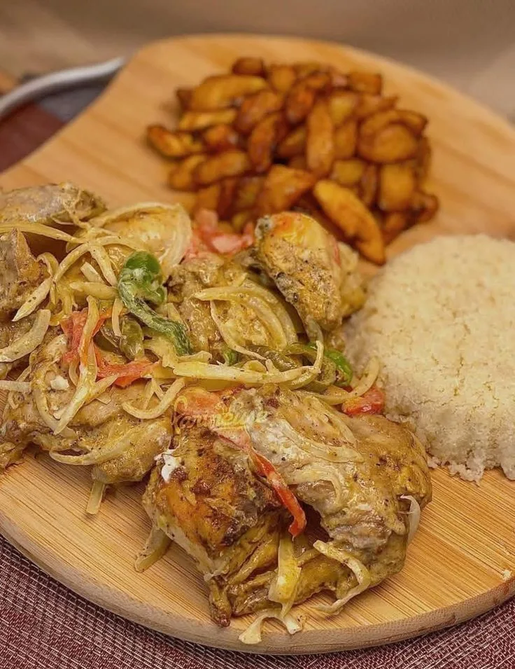 Poulet attieké alloco