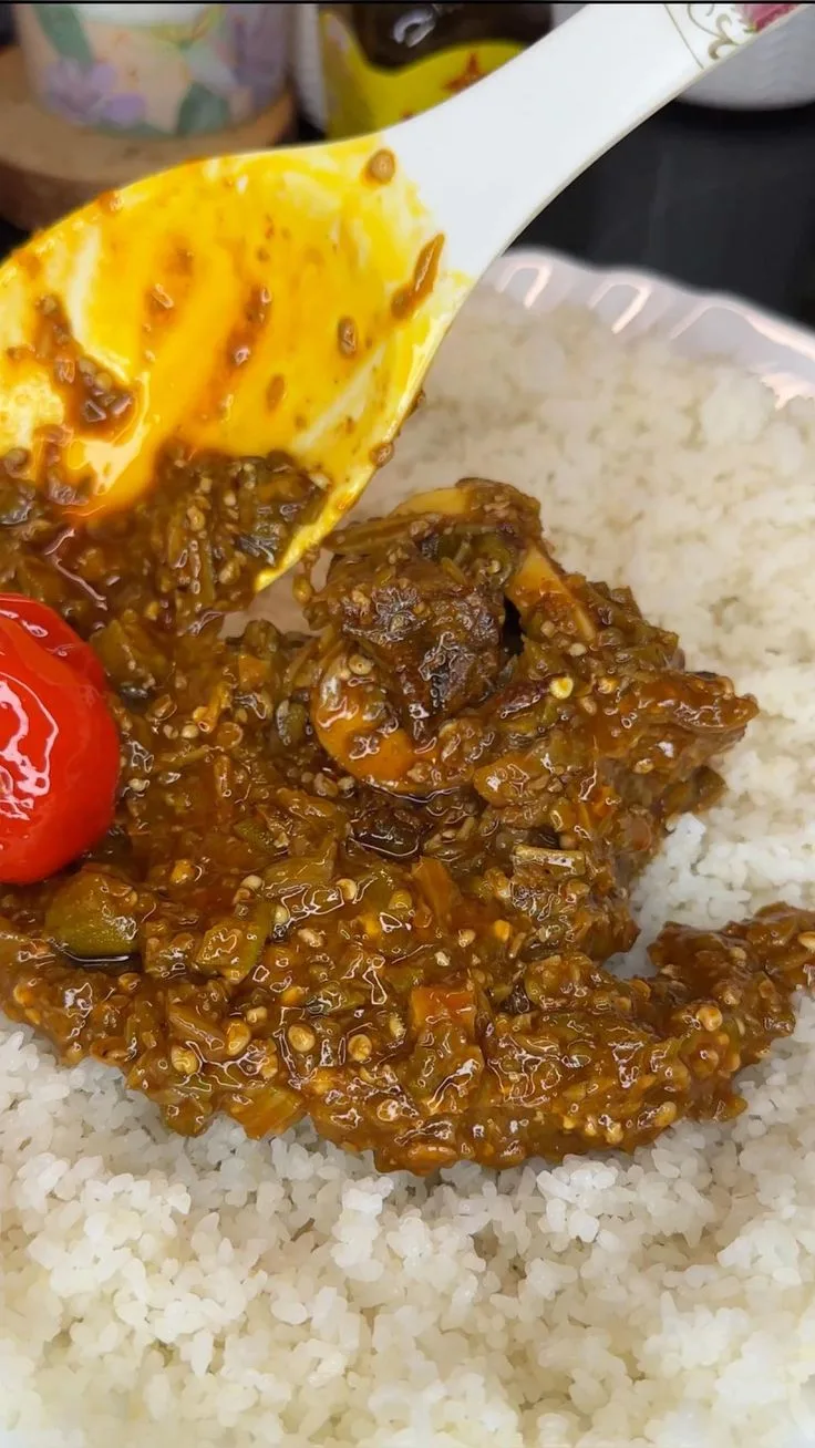 Gombo grillé riz