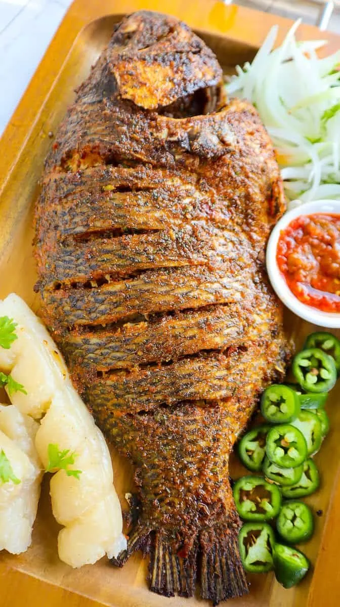 Attieké poisson braisé