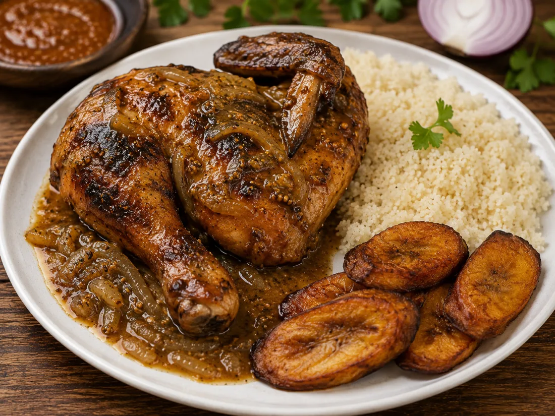 Poulet braisé